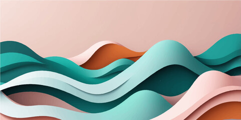 Abstract colorful wave vector illustration for business banner design