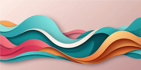 Abstract colorful background with flowing waves, a vibrant vector illustration perfect for modern web and banner designs