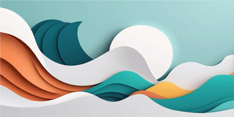 Abstract colorful background with flowing waves, a vibrant vector illustration perfect for modern web and banner designs