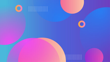 Abstract colorful gradient background with overlapping circles perfect for modern design projects, digital art, web banners, and vibrant presentations.