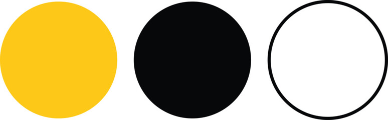 Moon and Crescent Icon Set Vector Design