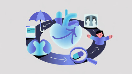 Heart health wellness medical care healthcare prevention treatment lifestyle support