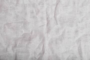 Wrinkled White Gauze Fabric Texture