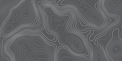 A seamless abstract background featuring topographic contour lines in varying thicknesses, flowing organically across a dark grey surface.