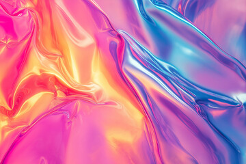 Obraz premium Beautiful iridescent glassy gradient texture, abstract graphic design wallpaper background