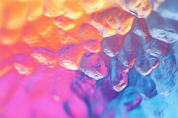 Digital art graphic design. Beautiful iridescent glassy gradient texture. colorful rainbow wallpaper background