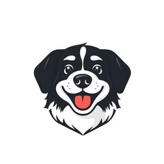Adorable black Labrador puppy holding a bone and a heart, isolated on a white background