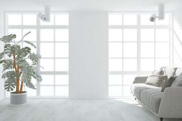 Modern interior design. 3D illustration