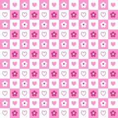 seamless pattern with hearts