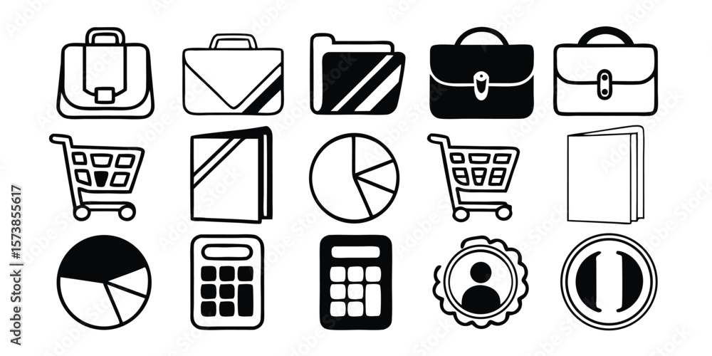 Aufkleber trendy line style dog illustration a single dog icon in a modern minimalist line art style suitable 