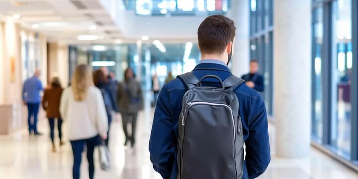 people walking in the corporate office