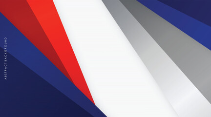 modern abstract background blue, red, silver and white colorful vector design