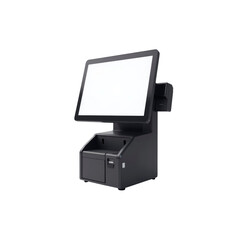 Modern POS System with Blank Screen - Retail Technology