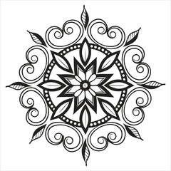 Vector doodle mandala . Ornamental luxury mandala Mandala Line Illustration . various mandala . Mandala Pattern Designs . Henna mandala. Mehndi style. Decorative pattern in oriental style.