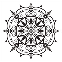 Vector doodle mandala . Ornamental luxury mandala Mandala Line Illustration . various mandala . Mandala Pattern Designs . Henna mandala. Mehndi style. Decorative pattern in oriental style.