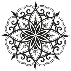 Vector doodle mandala . Ornamental luxury mandala Mandala Line Illustration . various mandala . Mandala Pattern Designs . Henna mandala. Mehndi style. Decorative pattern in oriental style.