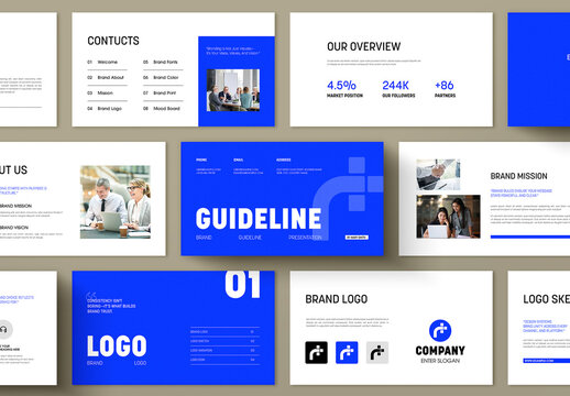 Modern And Clean Brand Guidelines Design Layout