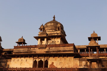 Orchha is a beautiful city near Jhansi in India. It has a fort and few temples alongside a river...
