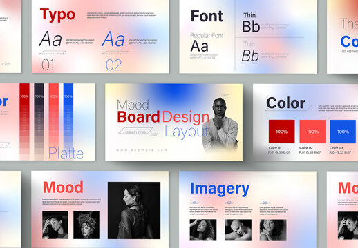 Modern Brand Mood Board Design Template