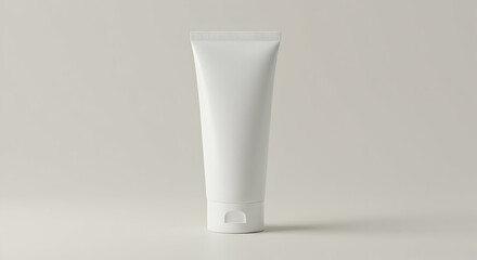 Blank White Tube Packaging Mockup for Your Brand Cosmetics Skincare Product Design Template