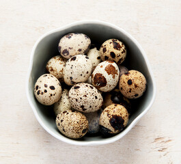 Fototapeta premium Diggerent kind of fresh eggs in containers.