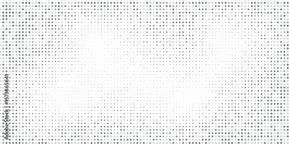 Poster halftone gradient texture with square dots. gray polka dot background.