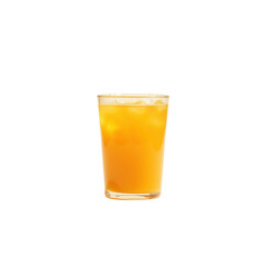 Refreshing Glass of Iced Orange Juice