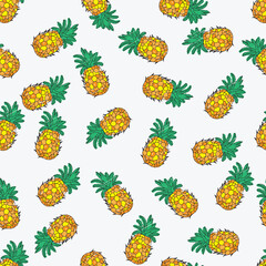 pineapple seamless pattern abstract background