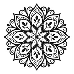 Vector doodle mandala . Ornamental luxury mandala Mandala Line Illustration . various mandala . Mandala Pattern Designs . Henna mandala. Mehndi style. Decorative pattern in oriental style.	