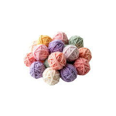 Pastel Colored Yarn Balls for Knitting and Crochet Projects