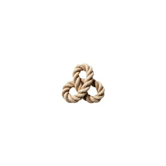 Intertwined Hemp Rope Knot, Triquetra Symbol, Nautical Theme