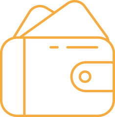 Cards  Wallet In Outline Icon