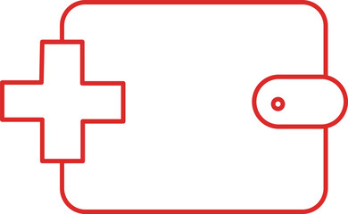 Add  Wallet   In Outline Icon