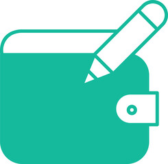 Edit  Wallet In Fill Icon