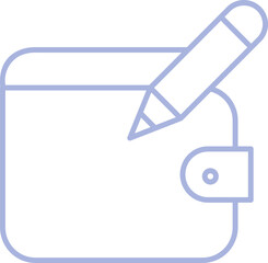 Edit  Wallet In Outline Icon