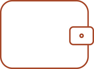 Kids  Wallet   In Outline Icon