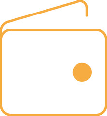 Simple Wallet In Outline Icon