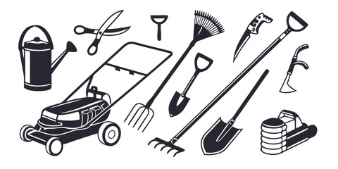 Collection of Garden Tools and Equipment