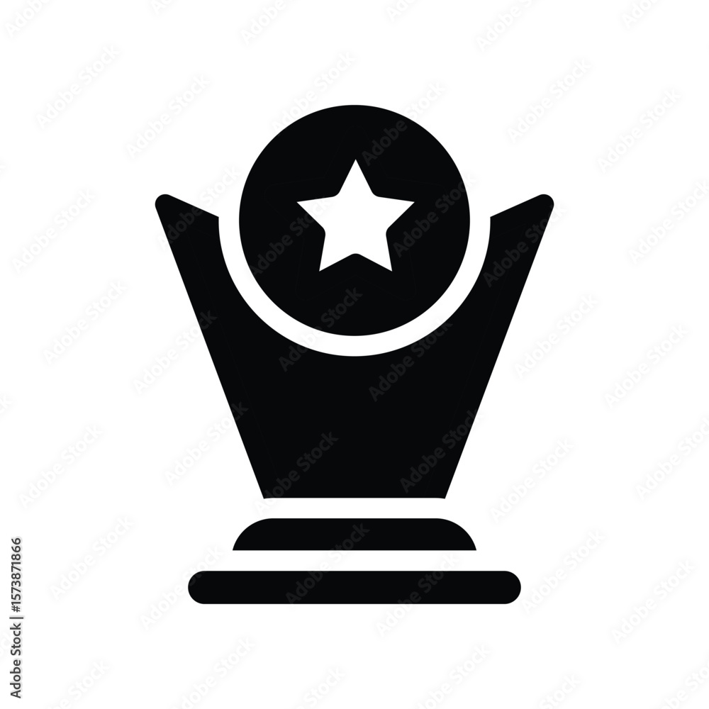 Poster reward solid icon vector design good for web or mobile app
