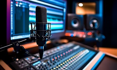 Voices Framed in Sonic Light Where Beats and Echoes Align The Studio Pulse of Modern Sound Crafting Magic, One Track at a Time