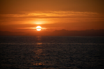 Sunset at Cape Daisen in Kochi Prefecture, Japan