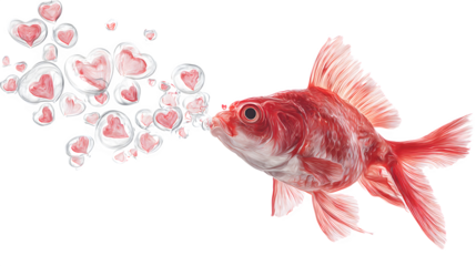 red fish isolated on white background