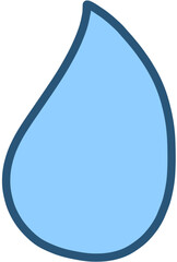 blue color water drop, water concept