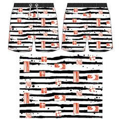 Beach short design abstract  vector illustration