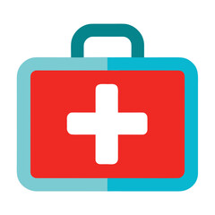 Obraz premium Medical First Aid Box Graphic