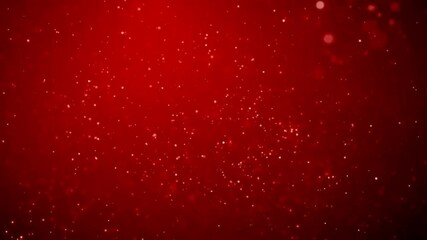 Animation red sparkle particle on red background. - Powered by Adobe