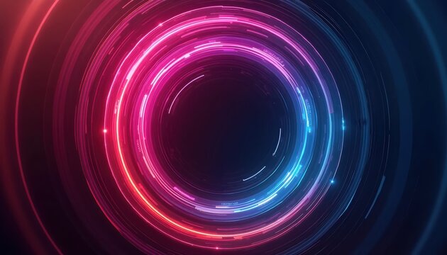 Bright and bold spiral shape with curved layers