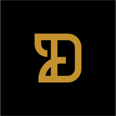vector logo of initial D