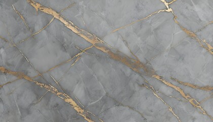 striking close-up image showcases elegant grey marble tile intersected with prominent, richly textured gold veins, exemplifying natural luxury and the sophisticated allure of organic stone surface