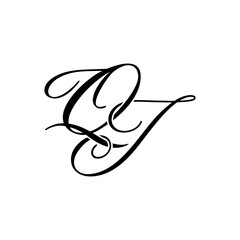 Elegant QJ Monogram Logo Design, perfect for luxury branding, boutique identity, or personal logo designs.